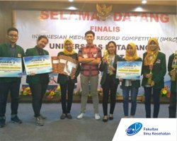 Mirza Syahabadi Mahasiswa Prodi D3 RMIK Raih Juara 2 dalam Lomba Desain Formulir Elektronik di Ajang Indonesian Medical Record Competition (IMRC) 2019 di Universitas Duta Bangsa Surakarta pada Tanggal 24 Maret 2019.